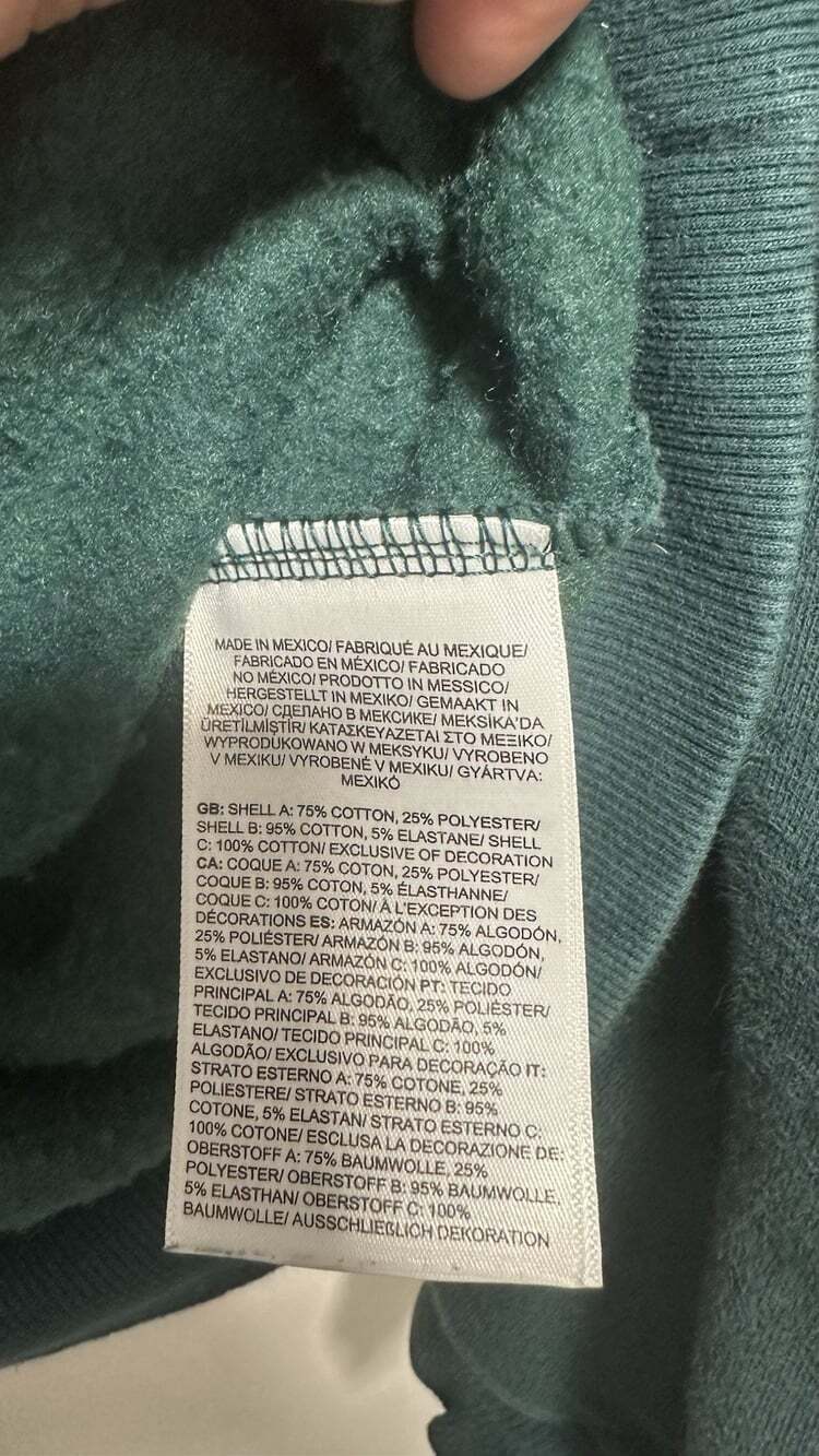 The North Face Women’s Deep Teal Hooded Sweatshirt Size XL - Picture 5 of 7